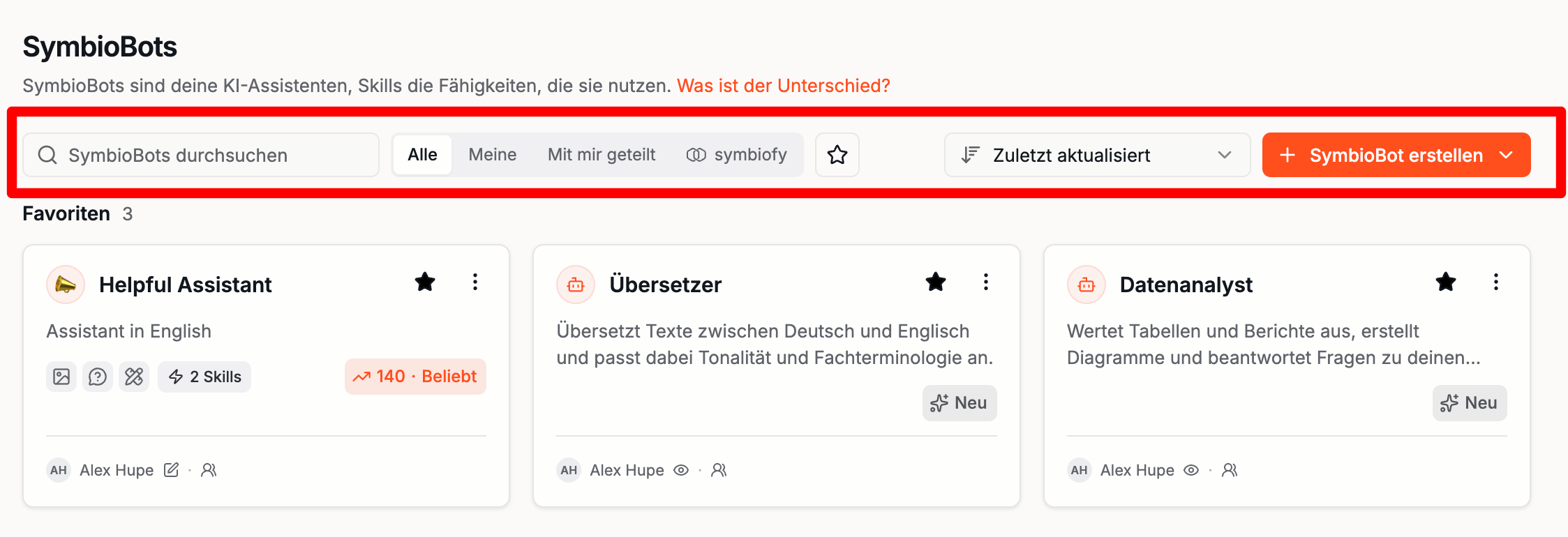 SymbioBots Toolbar