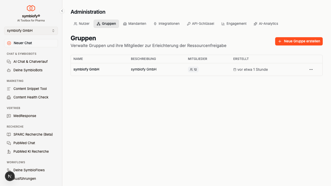 Gruppenverwaltung