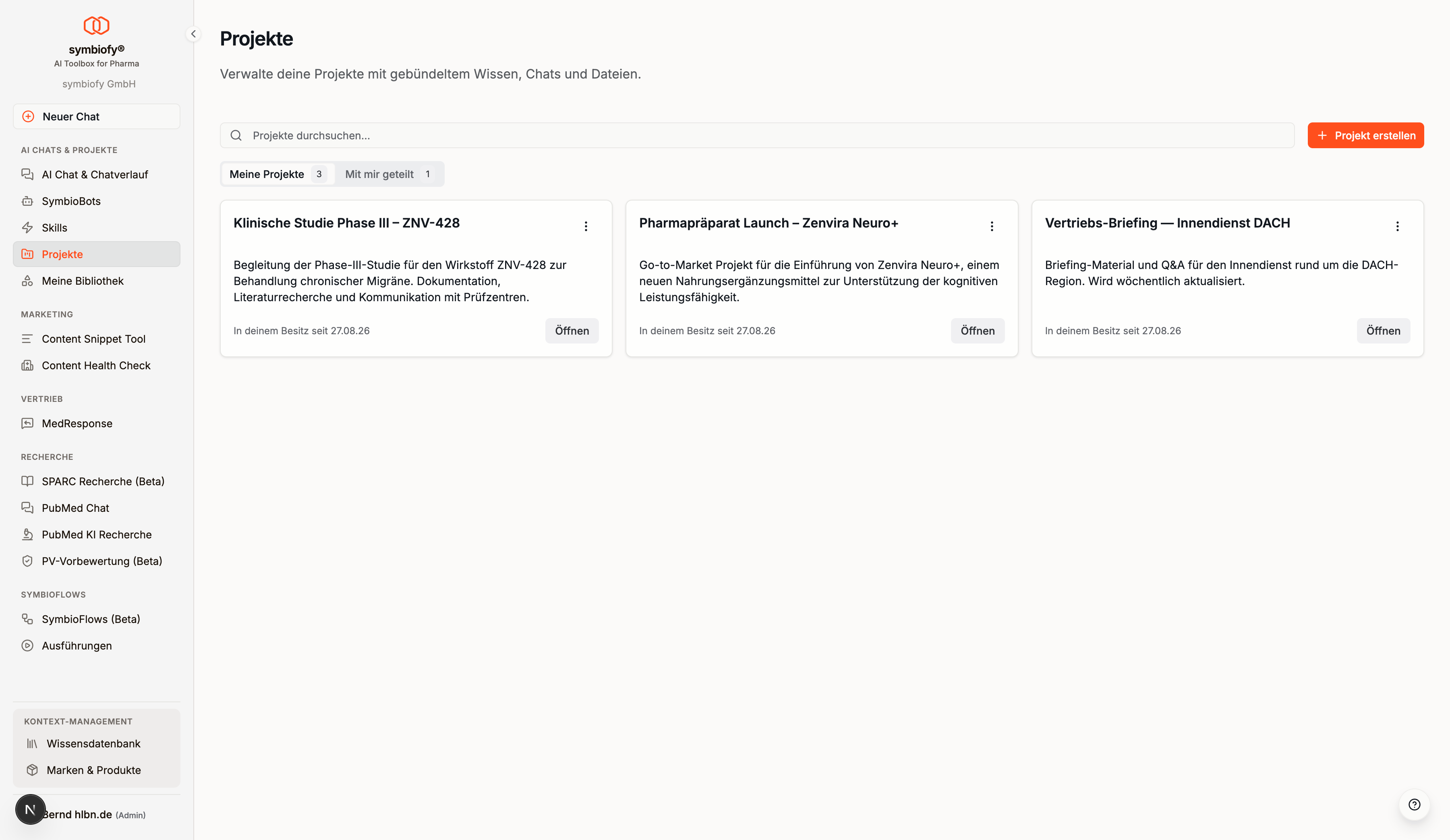 Projektübersicht
