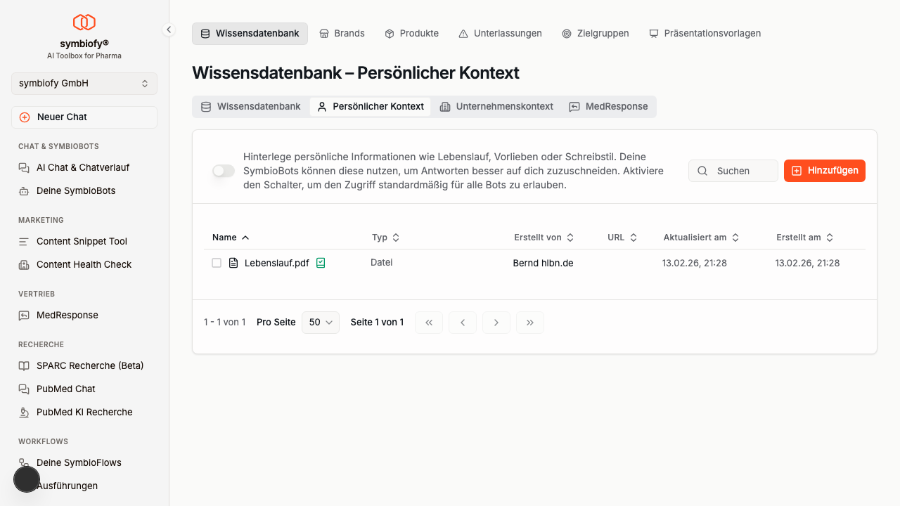 Persönlicher Kontext